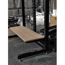 Рейка-опора L-подібна 1500мм (пр.60х30х1,5мм) усилена, чорна